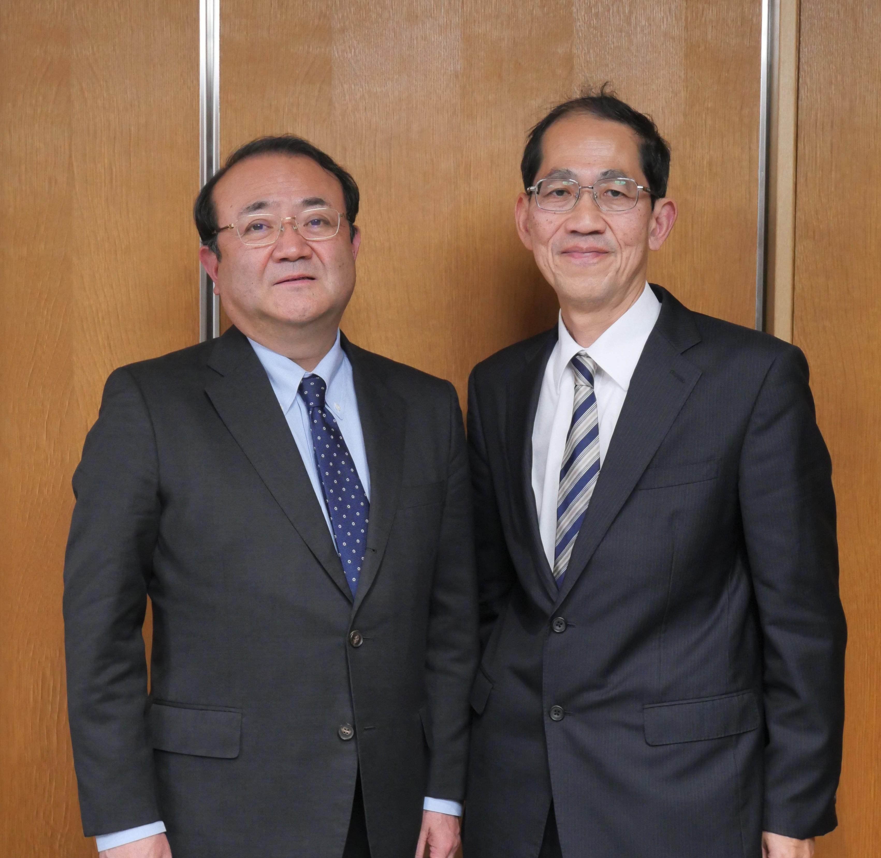 画像:丸山理事長と竹下病院長