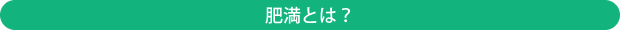 肥満とは?