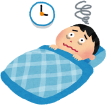 画像:眠れない男性のイラスト