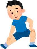 画像:運動をしている男性のイラスト