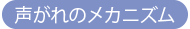 声がれのメカニズム