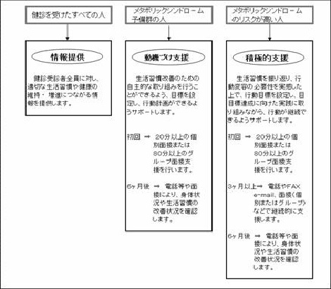 図:特定保健指導内容