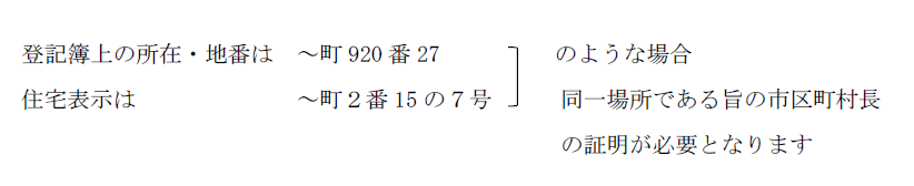 図:登記簿表記